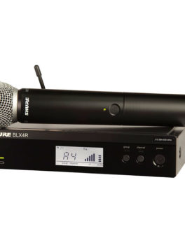 Hipercentro Electronico microfono profesional inalámbrico de mano para escenarios conciertos SHURE BLX24R/B58-M15