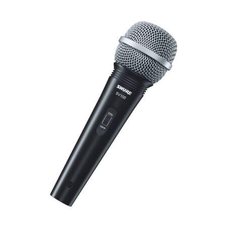 Hipercentro Electronico microfono cardioide alambrico SHURE SV100 Profesional