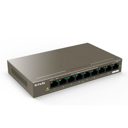 Hipercentro Electronico switch de 8/9 puertos alta calidad de conexión TENDA TEF1109P-8-63W