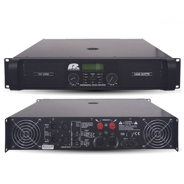 Amplificador de sonido PROAUDIO GX1000 – Hipercentro Electrónico