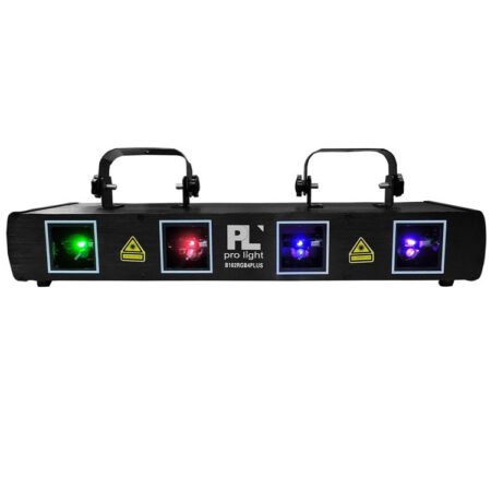 Hipercentro Electronico luz led tipo laser RGB de 4 cañones audioritmica PROLIGTH B102RGB4 PLUS