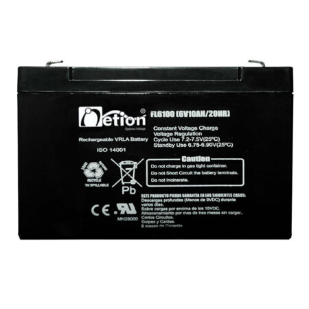 Hipercentro Electronico batería seca libre de mantenimiento NETION 6V 10AH