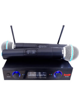 Hipercentro Electronico micrófono inalámbrico doble de banda UHF PRODJ UHF-32M