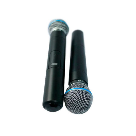 Hipercentro Electronico micrófono inalámbrico de mano doble PRODJ UHV-52M