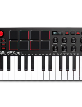 Hipercentro Electrónico teclado piano controlador MIDI pads teclas MPK MINI MK3 colores Akai-Front