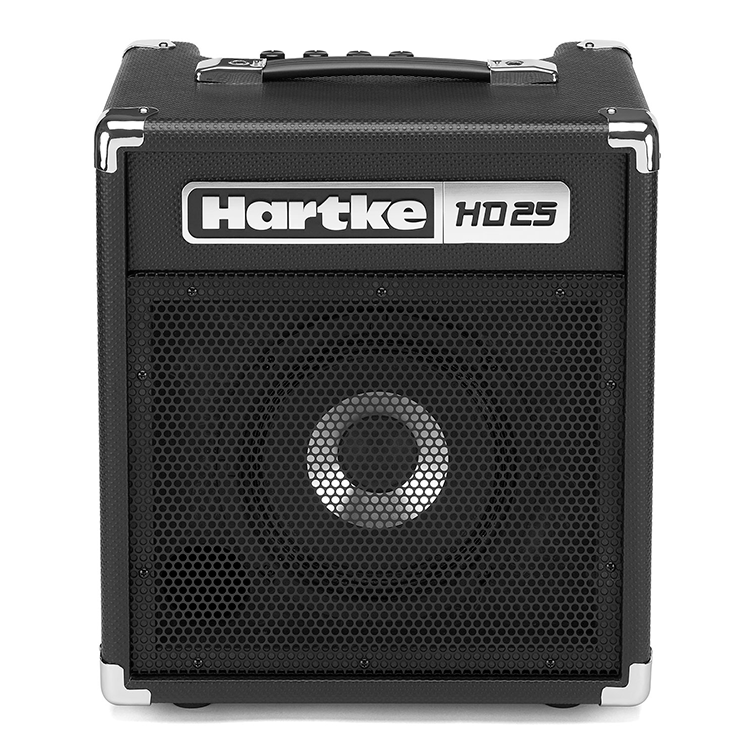 Hipercentro Electrónico amplificador bajo bass eléctrico ensayo profesional frecuencias graves potencia HD25 Hartke-Front