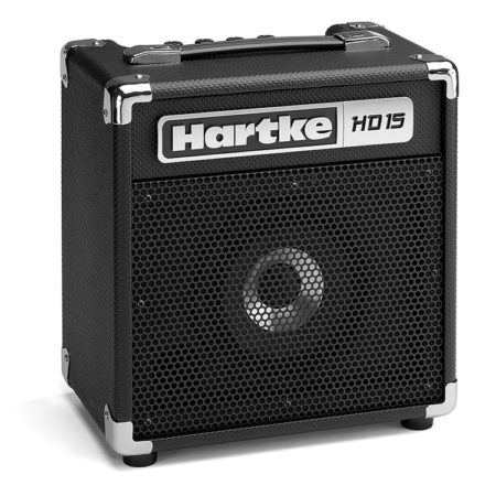 Hipercentro Electrónico amplificador bajo eléctrico ensayo práctica frecuencias graves potencia HD15 Hartke-Side1